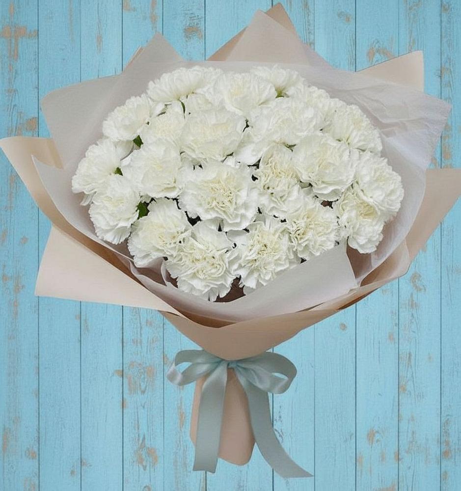 Букет цветов из: Гвоздики в Днепровской