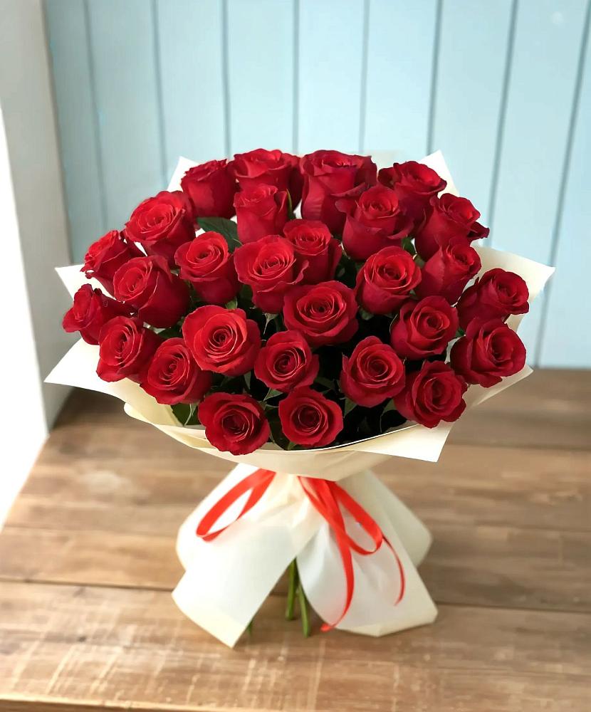 Букет 29 Красных роз в Днепровской