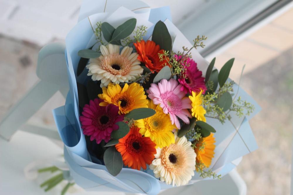 Букет цветов из: Герберы в Днепровской