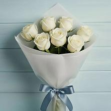 Букет 7 Белых роз Эдлесс Лав #REPLACE_PRED# Днепровской