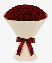 Букет 101 Бордовая роза Блэк Бакарра в Днепровской