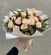 Букет Кремовые розы Латте в Днепровской