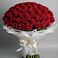 Букет 101 Красная роза Блэк Мэджик в Днепровской