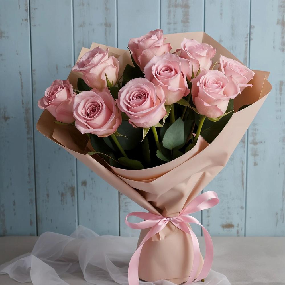 Букет цветов из: Розы в Днепровской