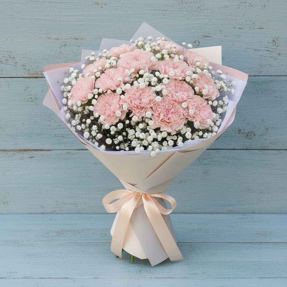 Букет цветов из: Гвоздики в Днепровской