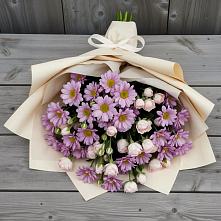 Букет цветов из:  Розы и Хризантемы в Днепровской