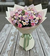 Букет цветов из:  Розы и Хризантемы в Днепровской
