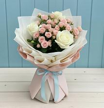 Букет цветов из:  Розы в Днепровской