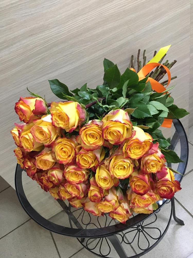 Букет Желтые розы в Днепровской