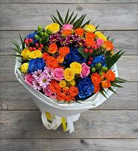 Букет цветов из:  Розы и Хризантемы в Днепровской