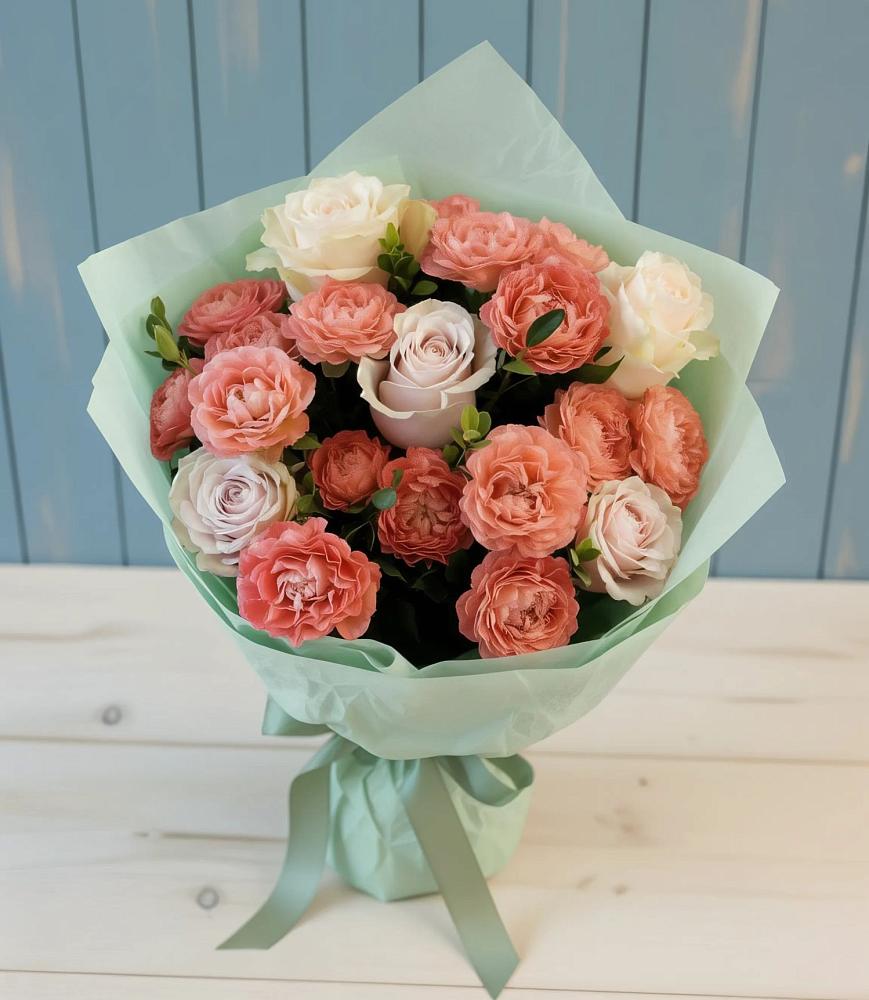 Букет цветов из: Розы в Днепровской