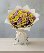 Букет цветов из:  Хризантемы #REPLACE_PRED# Днепровской