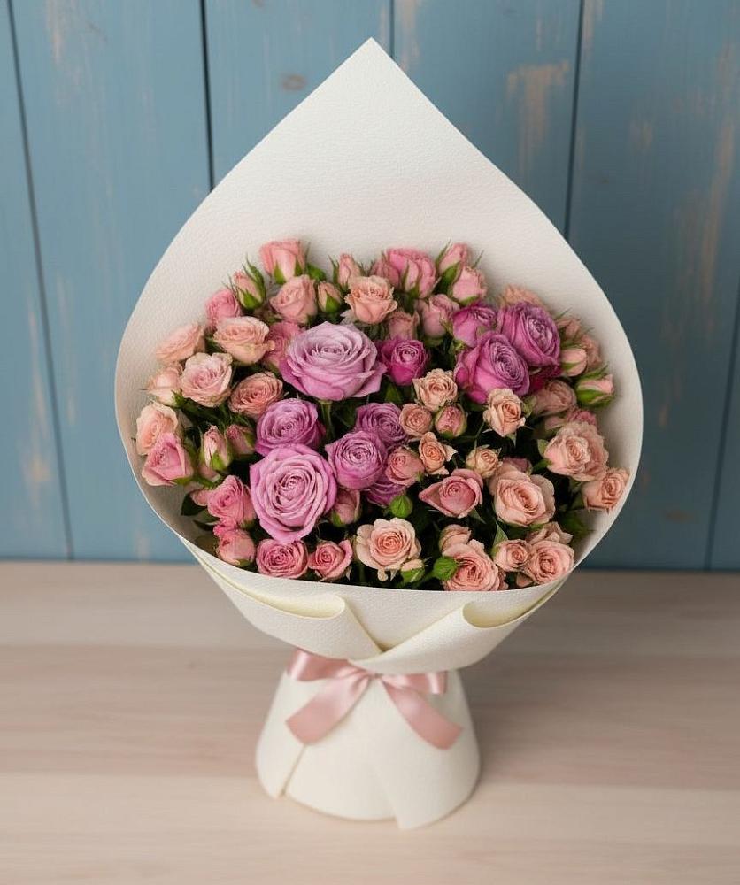 Букет цветов из: Розы в Днепровской