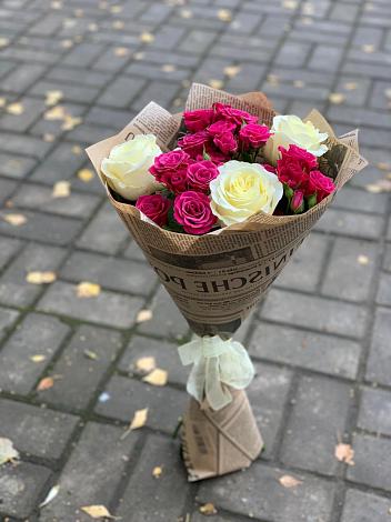 Букет цветов из: Розы в Днепровской