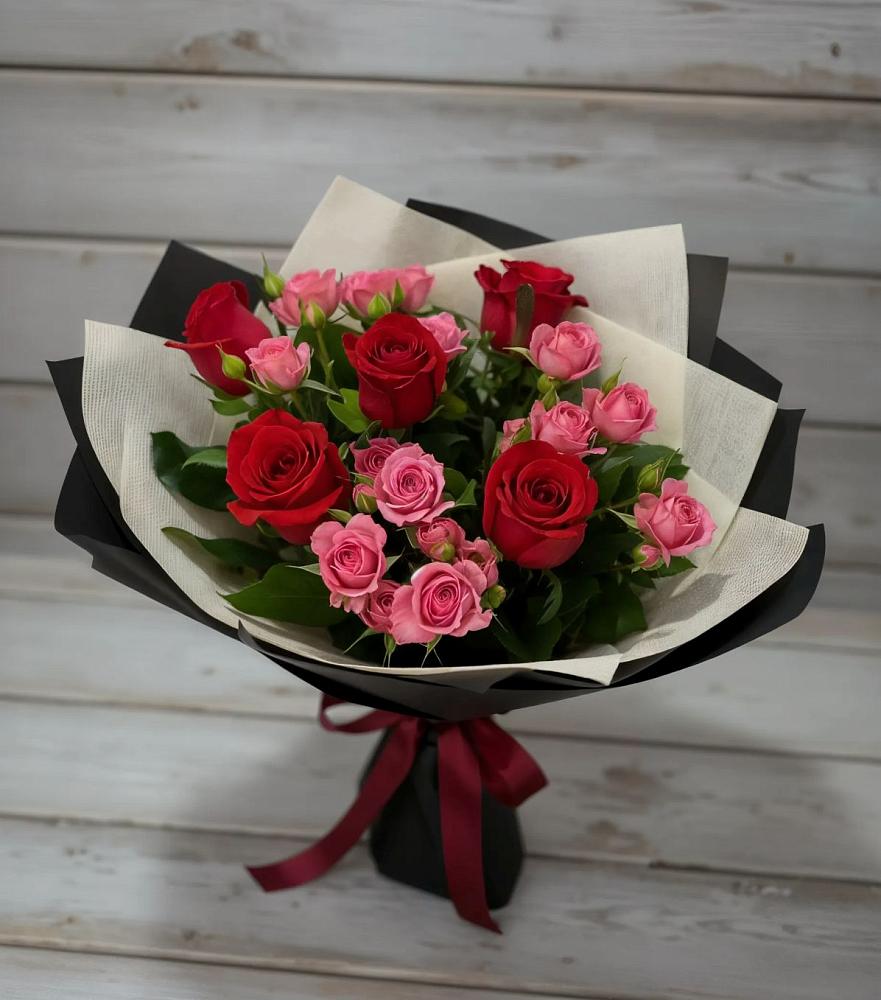 Букет цветов из: Розы в Днепровской