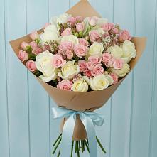 Букет цветов из:  Розы в Днепровской