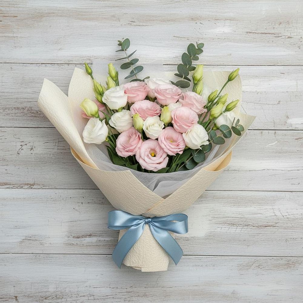 Букет цветов из: Лизиантусы в Днепровской